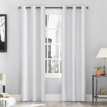 Sun Zero Cyrus Thermal 100% Blackout Grommet Single Curtain Panel 40&quot;x84&quot;, White - £11.98 GBP