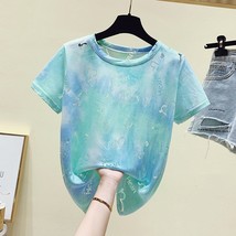 New European summer heavy gauze personality  out D fashion short sleeve T-shirt  - £78.63 GBP