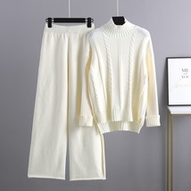 half neck sweater leg pants suit women&#39;s autumn winter fashion  set - £119.78 GBP