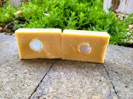 Handmade Shea Butter Soap Bar Embellished With An Opal Stone Qty (1) - £5.33 GBP