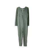 Jolie &amp; Joy Womens Green Textured Stretch One Piece Jumpsuit Size 1X New - $23.75