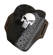 Fits Colt Python/Colt King Cobra 4.25”BBL Handcrafted Skull Pattern Belt Holster image 3