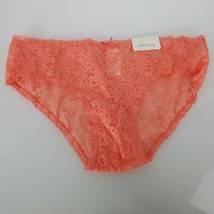 Willow Bay Womens Ladies Stretch Lace Panties Peach Pink 7 L NEW NWT - £7.03 GBP