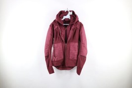 Lululemon Womens Size 4 Fleecy Keen III Full Zip Hooded Fleece Jacket Purple - £71.01 GBP