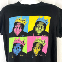 Notorious B.I.G. Biggie Warhol Crown Portrait L T-Shirt Large Mens 44&quot;x 23&quot; Rap - £14.58 GBP