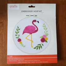 Embroidery Hoop Kit, Flamingo Flowers, Sewing Patterns, Needlepoint Pattern