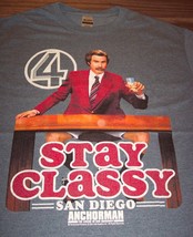 Anchorman Stay Classy San Diego T-Shirt Medium New Will Farrel News Team - £15.82 GBP