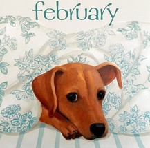 Puppy Under Blanket February Dog Days Poster Calendar 14 x 11&quot; Art Leigh... - $560.03 MXN