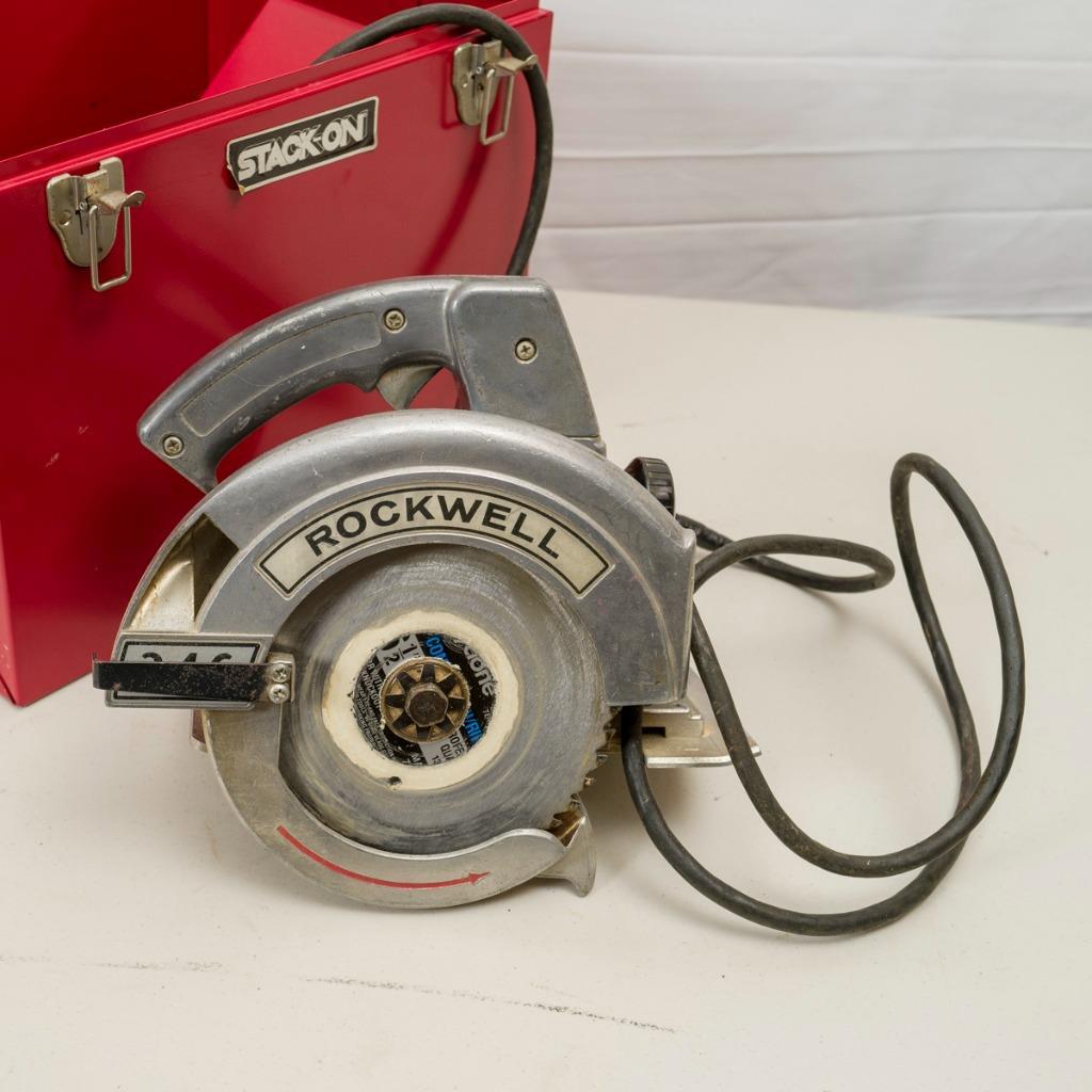 Vintage Rockwell 6 3/4" Circular Saw Model 346 with Case - $244.00