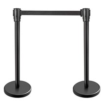 New Star Foodservice 54590 Stanchions, 36-Inch Height, 6.5-Foot Retractable Belt - £56.88 GBP