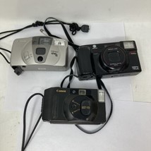 Canon Sure Shot Owl PF 35mm Snappy S Minolta Freedom Tele Vintage Lot Of 3 As Is - £33.24 GBP