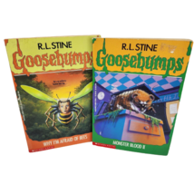 R.L Stine Goosebumps # 17 # 18 Afraid Of Bees Monster Book Childrens Paperback - £18.98 GBP