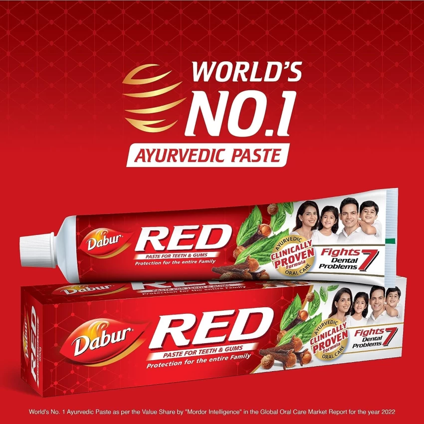 Dabur Red Tooth Paste Herbal Toothpaste 100g Ayurvedic - $8.49+
