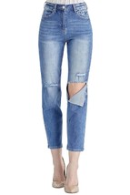 Risen Relaxed Fit High Waist Jean Blue - $473.86 MXN