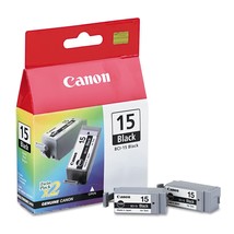 Canon Bci15bk (Bci-15) Ink Cartridge, Black, 2/Pk - in Retail Packaging - $18.95