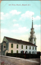 Old Trinity Church, Newport Rhode Island Undivided Back Vintage Postcard - £6.11 GBP