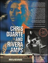 Chris Duarte Group 1997 Rivera guitar amp advertisement 1997 amplifier a... - £3.30 GBP