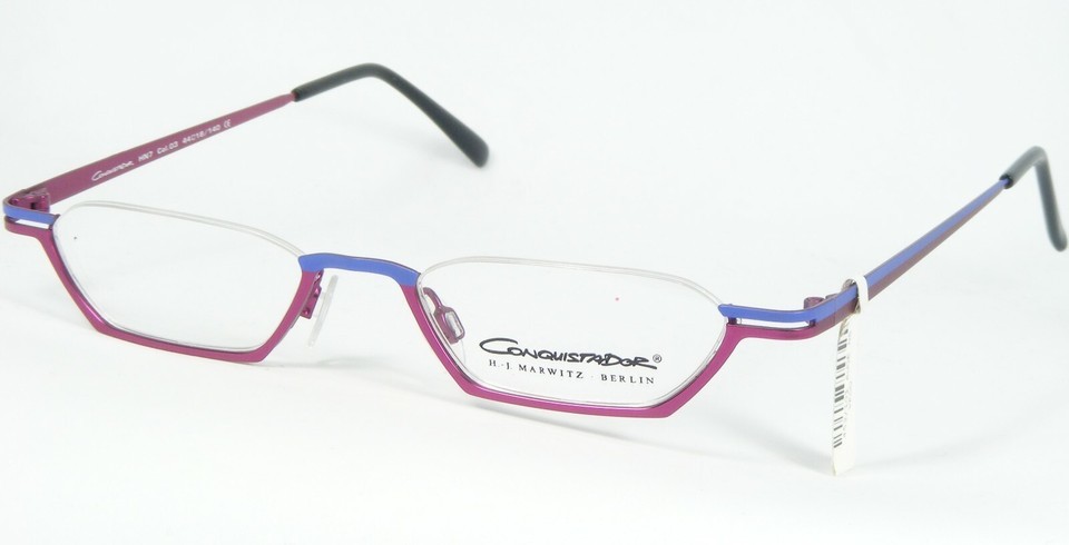 CONQUISTADOR Marwitz Berlin HN7 03 Red-Purple/Blue Glasses 44-18-140-
sh... - $66.08