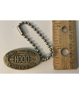 Vintage Hood Rubber/Canvass Footwear Authentic Logo Brass Key Chain Tag - $9.90