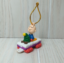 Whitmans Charlie Brown Peanuts Train car Christmas Tree Ornament Charlie... - $5.86