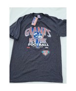 Vintage New York Giants 75th Anniversary of Football Trench Label T-Shir... - £23.10 GBP