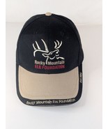 Rocky Mountain Elk Foundation RMEF Dad Hat Cap Strapback Black Tan Red - €14,42 EUR
