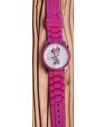 Disney Minnie Mouse Pink Silicone Watch Berger and Company New Battery! - $445.06 MXN