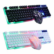 Gaming Desktop Keyboard with Mouse for HP Dell Toshiba Apple Acer PC Computer - £32.84 GBP