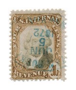1872 U.S. Internal Revenue R136 4c Third Issue, George Washington, Brown... - $1,275.49 MXN