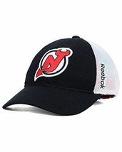 New Jersey Devils NHL Reebok Center Ice Meshback Flex-Fit S/M Hat Cap MENS NEW - £13.98 GBP