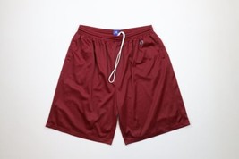 Vintage Champion Mens Size 2XL XXL Classic Logo Mesh Gym Basketball Shorts Red - $44.50