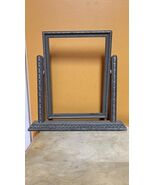 Antique 7"x5" Picture Frame Deco Silver Parrish easel swing pivot STYLE ... - $44.99