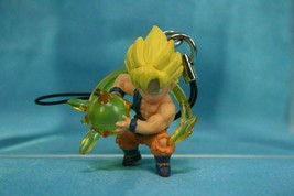 Bandai Dragonball Z Bakuretsu P1 Mini Figure Strap Goku SS Super Saiyan Kakarot - £27.72 GBP