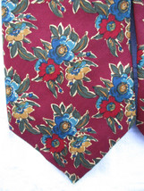 Brooks Brothers Makers Art Tie Floral Handprint Ancient Madder Style Vin... - $42.75