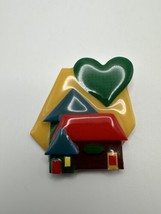 Vintage House Pins by Lucinda Handmade Brooch 5.8cm - $29.70