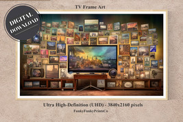 Samsung FRAME TV Art - Collage  of the History of Televisions | Digital ... - £2.74 GBP