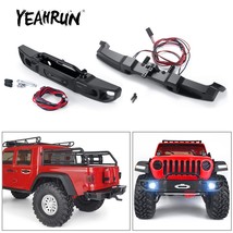  Metal Front+Rear Bumper with LED Light for Axial SCX10 III AXI03006 Gladiator A - £46.80 GBP