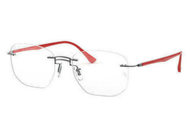 Ray Ban RB8757 1192 Grey Red Eyeglasses Optical Frame RX RX8757 53-18 - £70.76 GBP
