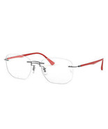 Ray Ban RB8757 1192 Grey Red Eyeglasses Optical Frame RX RX8757 53-18 - £70.76 GBP