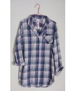 Victoria&#39;s Secret Multicolor Sleep Shirt Plaid Polka Dot Long Sleeve Sma... - $589.25 MXN