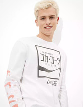 RARE Coca Cola Tokyo Long Sleeve T Shirt White Size Medium Men&#39;s NWOT - £20.60 GBP