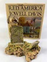 Lowell Davis &quot;Happy Hunting Grounds &quot; Figurine Owl On Grave Stone Schmid... - $23.64