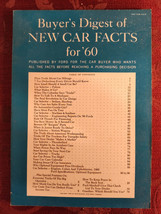 Buyer&#39;s Digest Of New Car Facts Magazine Ford 1960 - £9.53 GBP