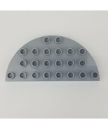 Lego Duplo Round Corner 4 x 8 Base Plate Light Bluish Gray 29304 Brick B... - $3.95