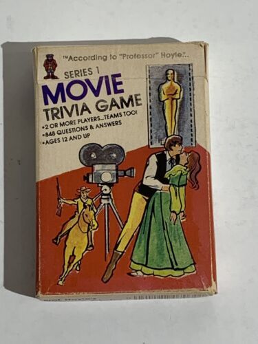 Vintage 1984 Movie Trivia Card Game Series 1 Hoyle Products No. 7030 - £7.59 GBP
