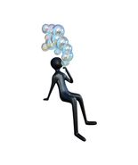 interoknack Modern Cartoon Bubble-Blowing Figurine Sculpture, Large Fibe... - $33,253.91 MXN