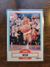 1990-1991 Fleer #5 Spud Webb - Atlanta Hawks - NBA - Fresh Pull - £1.57 GBP