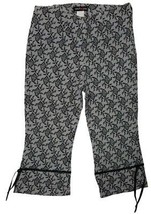 Sweet Jane Big Girls Wide Leg Grey/Black Floral Print Pants (Large/12)  - $19.79