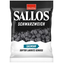 Sallos Schwarzweich Salted Licorice candies 150g Made in Germany FREE SH... - $9.20