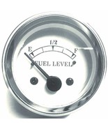 Electrical Fuel Gauge in White Face 2&quot; / 52mm Chrome Bezel - $53.76 CAD